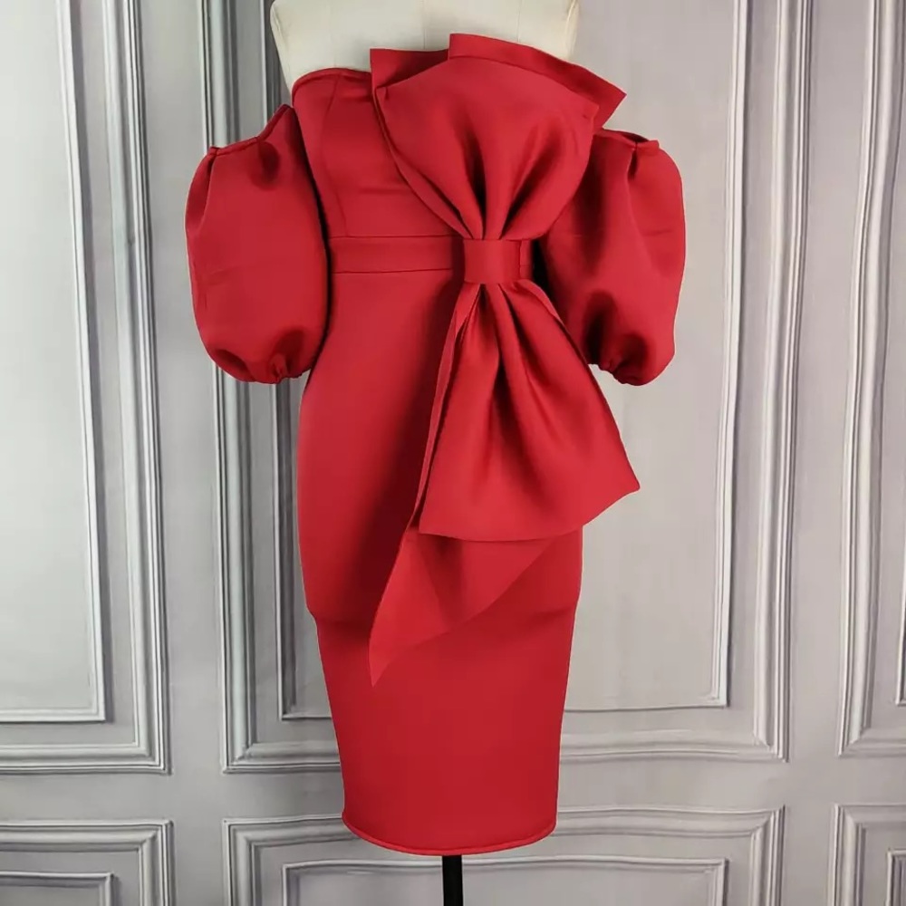 NWT Gorgeous red big bow dress